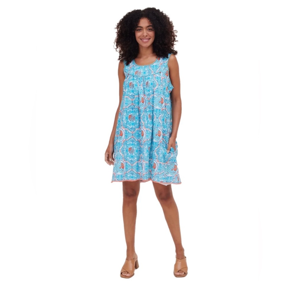 Modaposa fish print dress size small